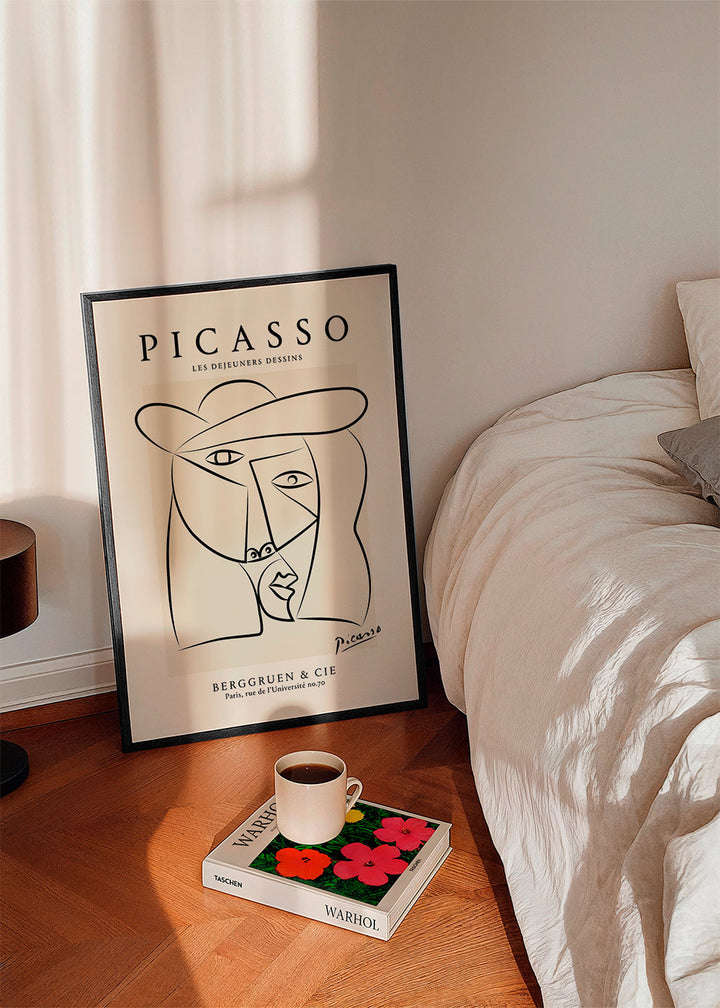 Lisslune | Picasso Woman in a Hat Sketch Poster