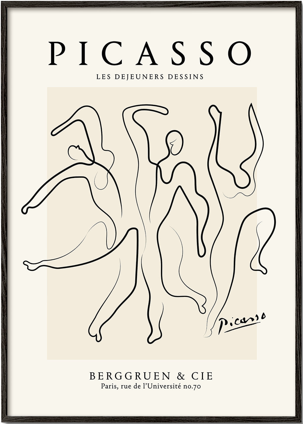 Lisslune | Pablo Picasso The Three Dancers Sketch Poster