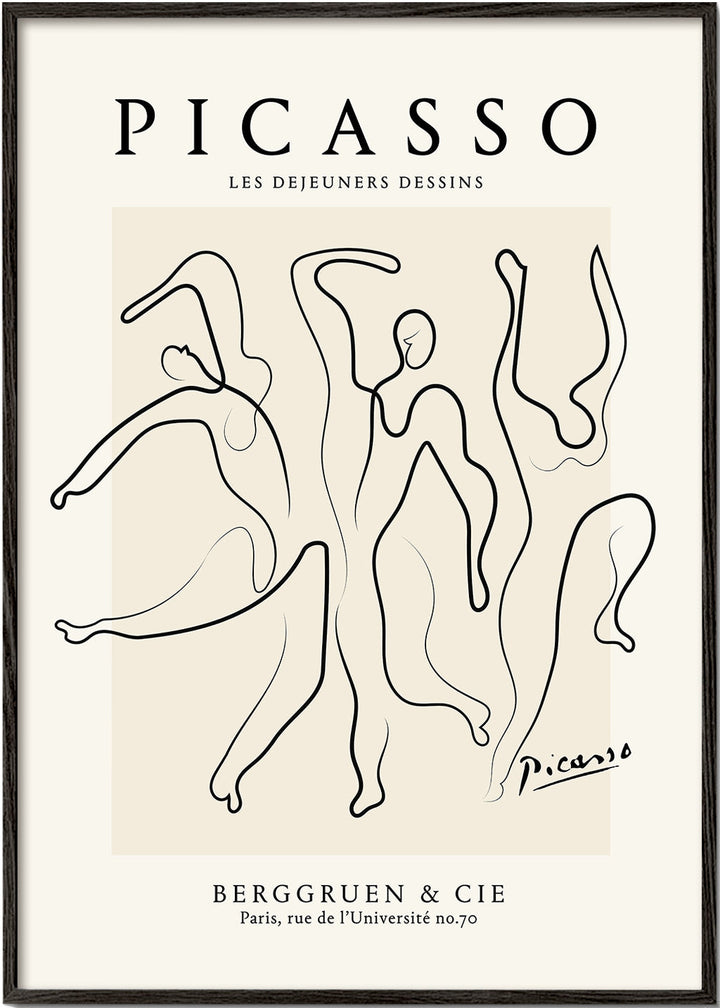 Lisslune | Pablo Picasso The Three Dancers Sketch Poster