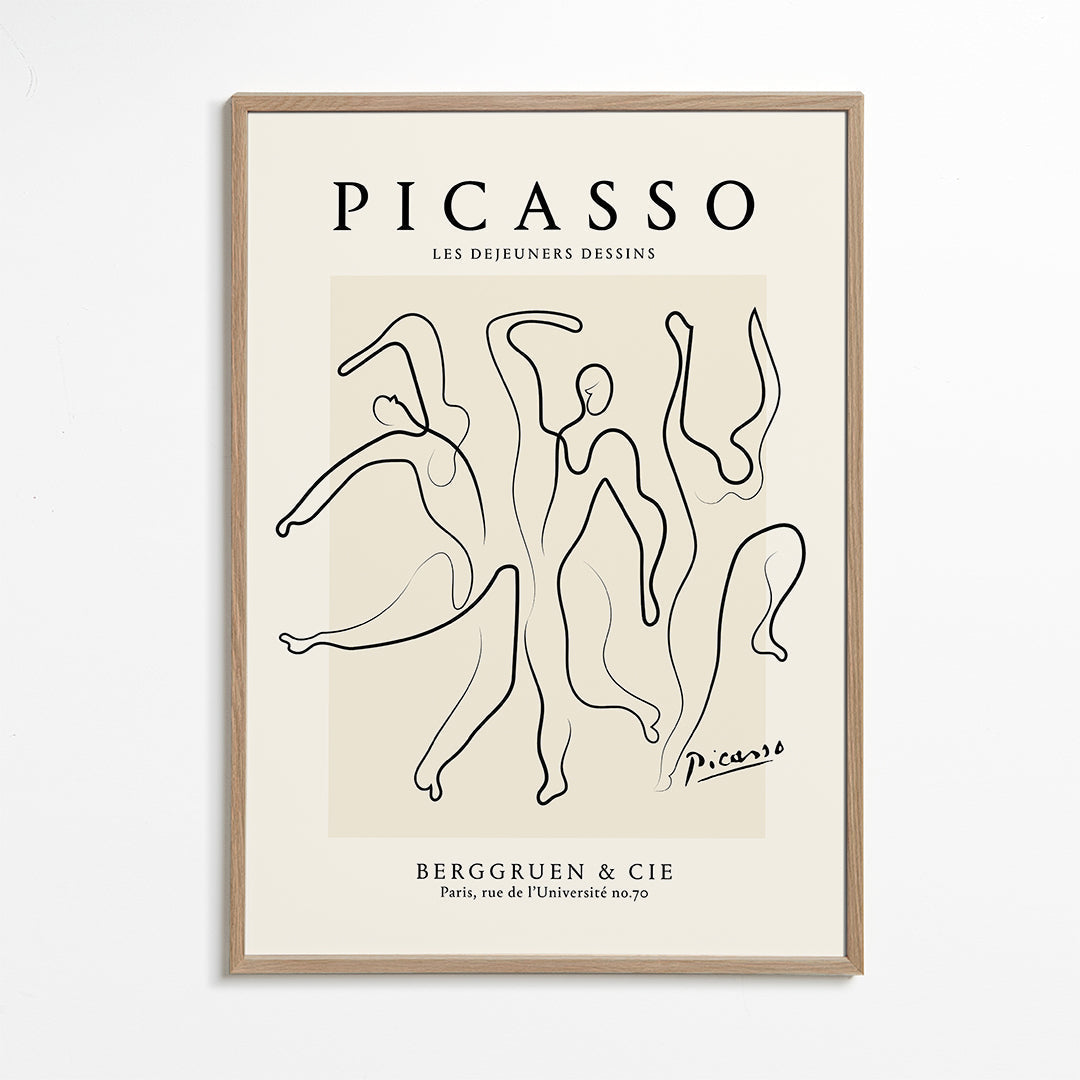 Lisslune | Pablo Picasso The Three Dancers Sketch Poster