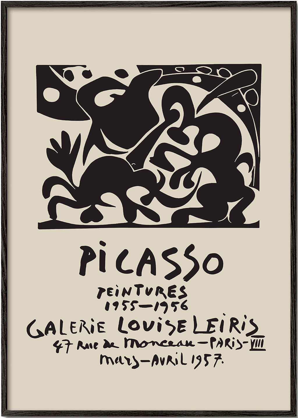 Lisslune | PABLO PICASSO Gallery Louise Leiris Print Poster