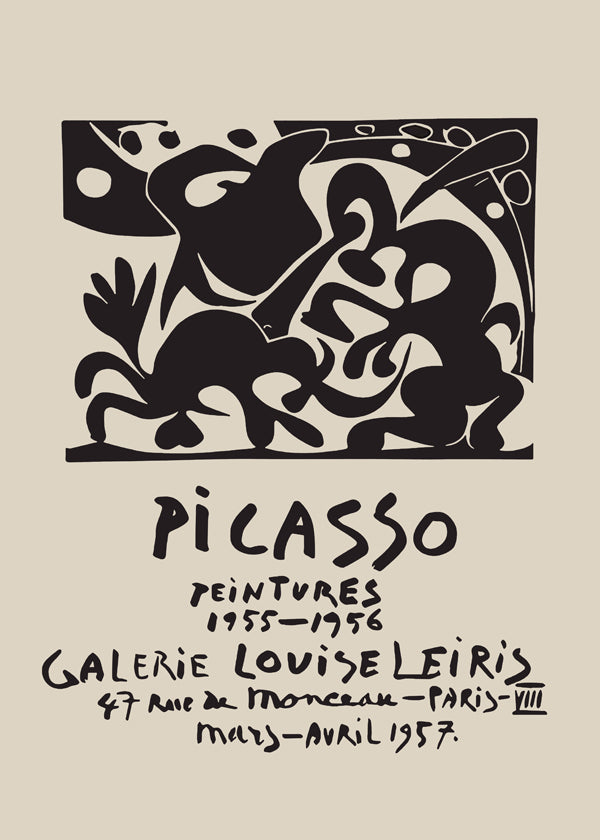 Lisslune | PABLO PICASSO Gallery Louise Leiris Print Poster