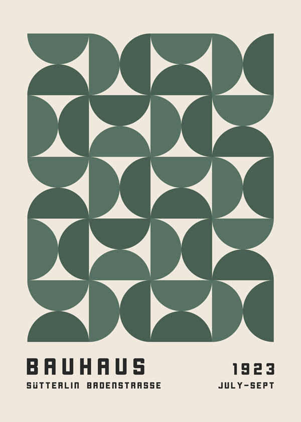 Lisslune | Bauhaus Green Exhibition Poster