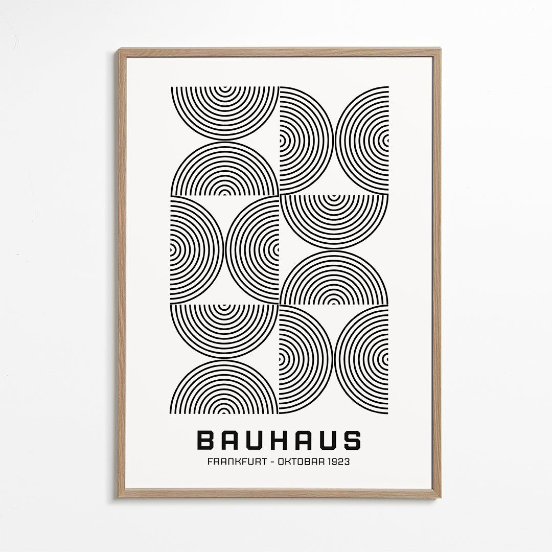 Lisslune | Bauhaus Black-White Exhibition Poster 1923