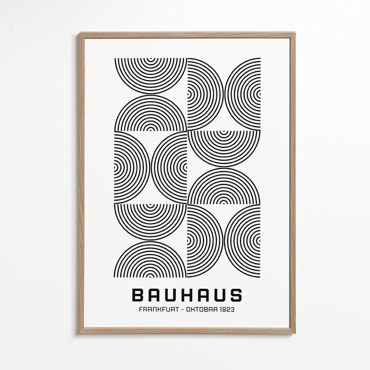 Lisslune | Bauhaus Black-White Exhibition Poster 1923