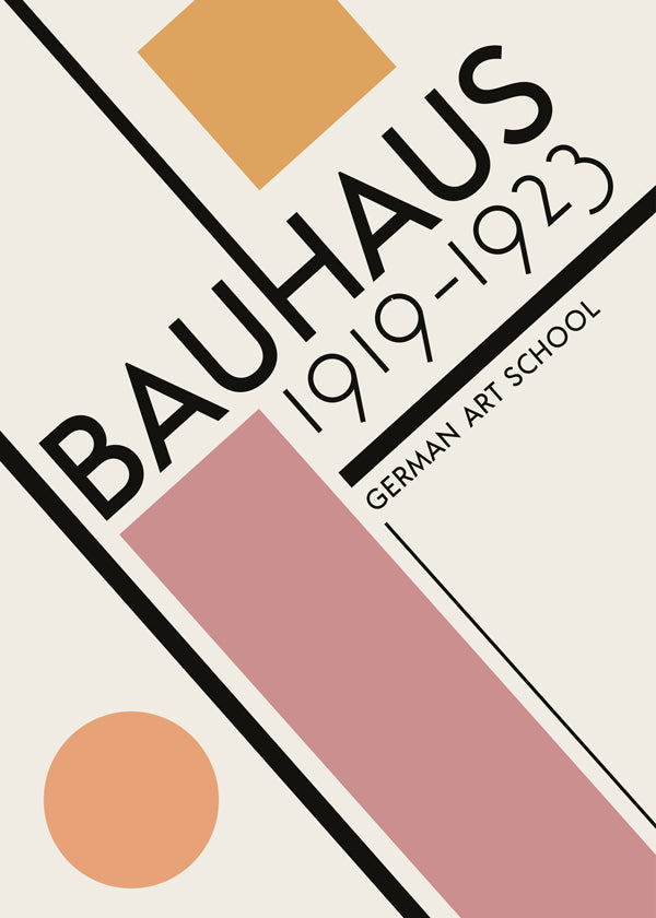 Lisslune | COLORFUL BAUHAUS NO.3 Poster