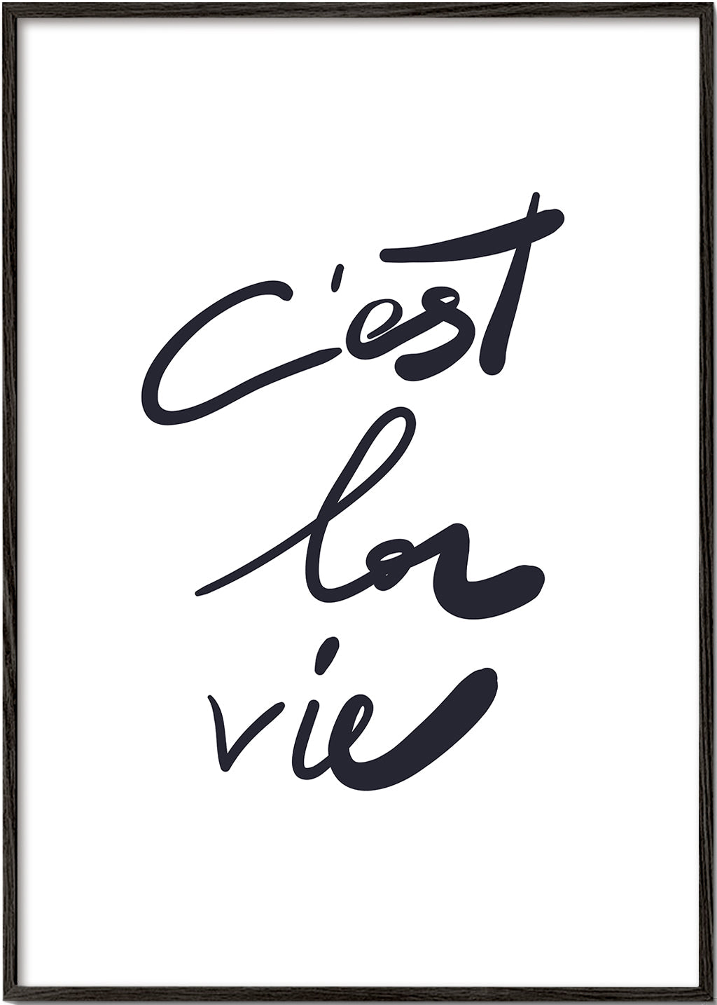 Lisslune | c'est la vie poster