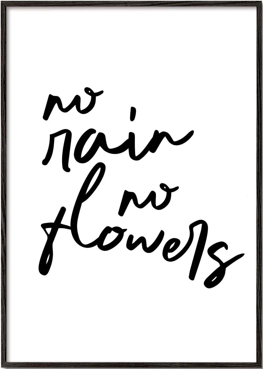 Lisslune | No rain No flowers poster