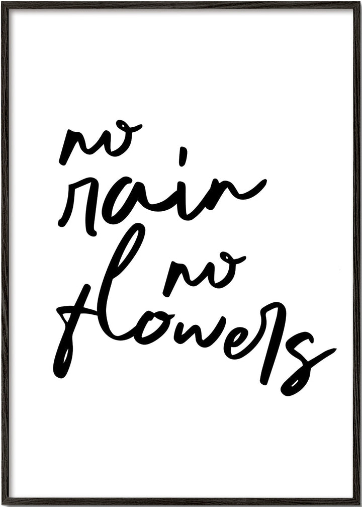 Lisslune | No rain No flowers poster
