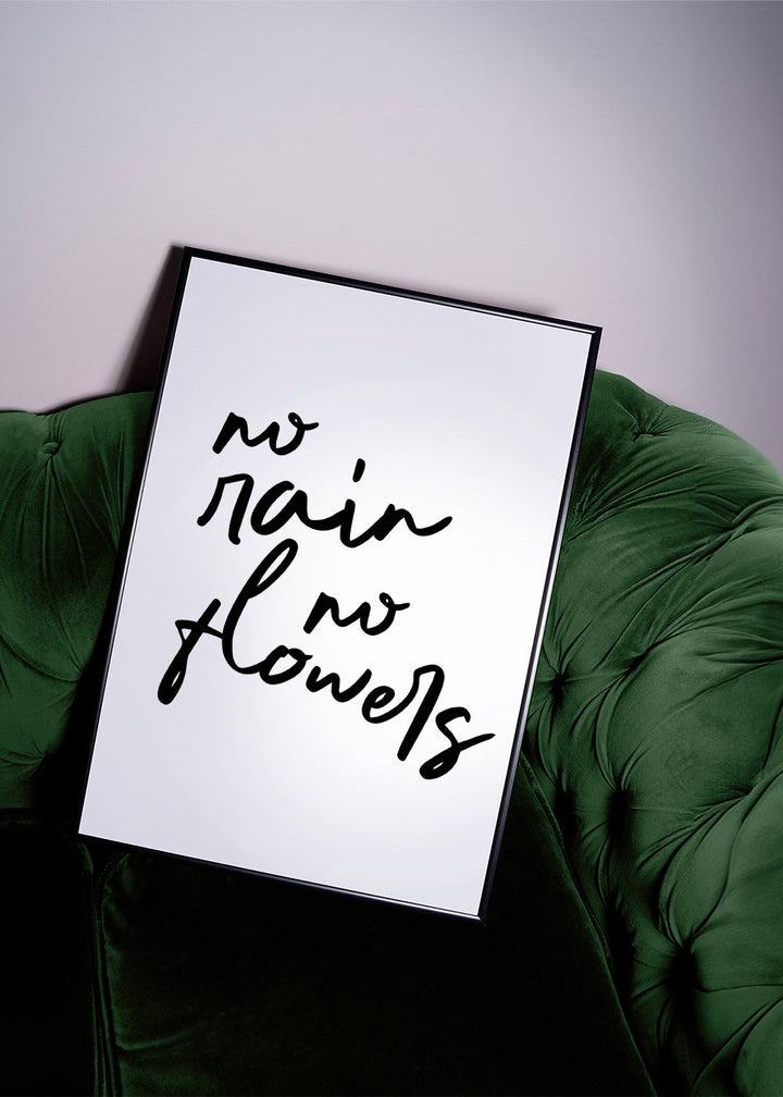 Lisslune | No rain No flowers poster