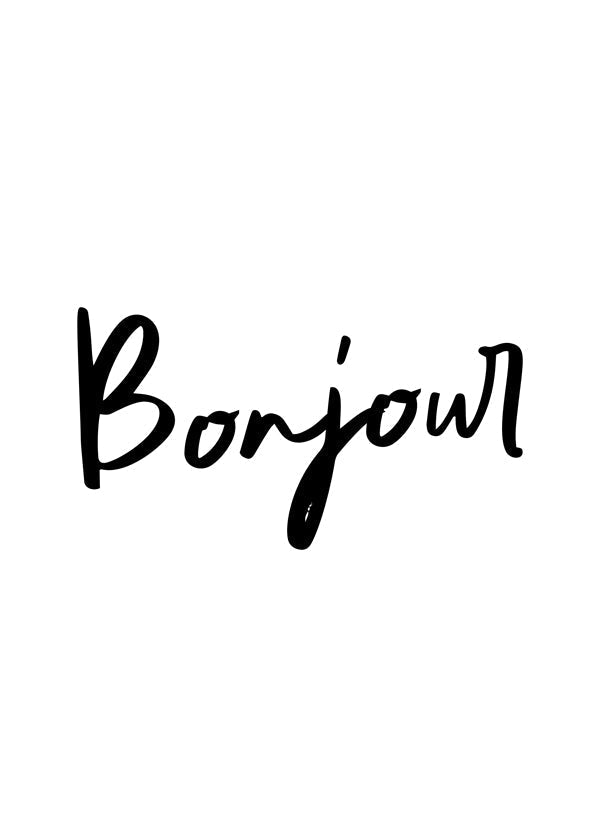 Lisslune | Bonjour Poster