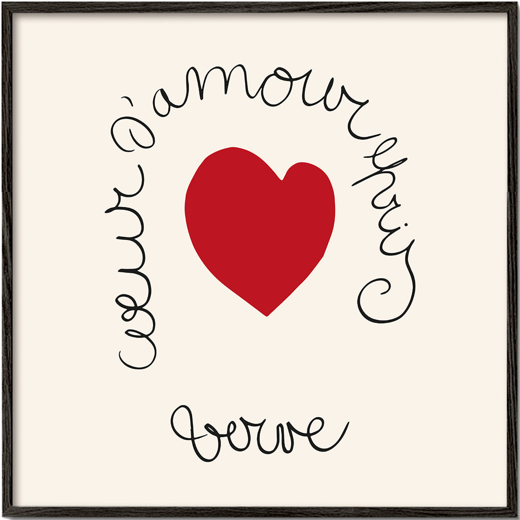 Lisslune | Henri Matisse "Heart of Love Enamored - Verve" Love print - Square