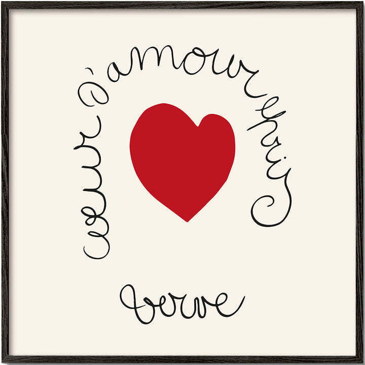 Lisslune | Henri Matisse "Heart of Love Enamored - Verve" Love print - Square