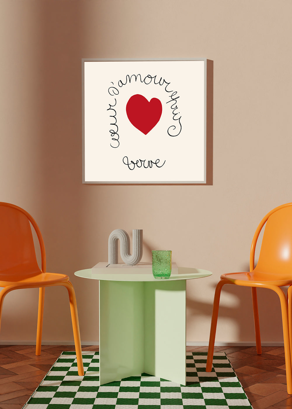 Lisslune | Henri Matisse "Heart of Love Enamored - Verve" Love print - Square