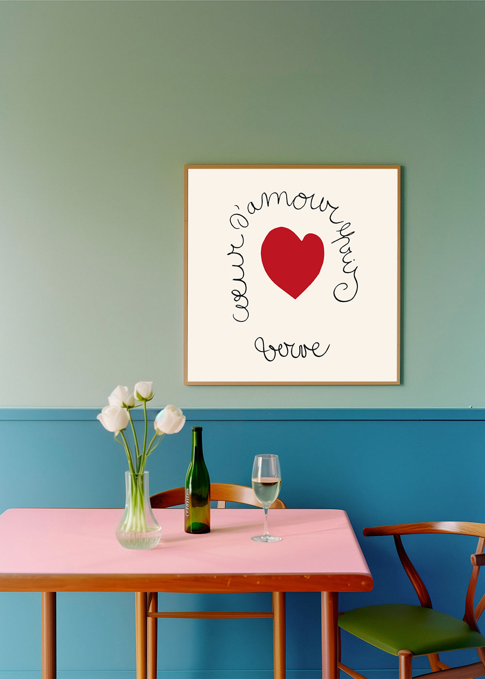 Lisslune | Henri Matisse "Heart of Love Enamored - Verve" Love print - Square