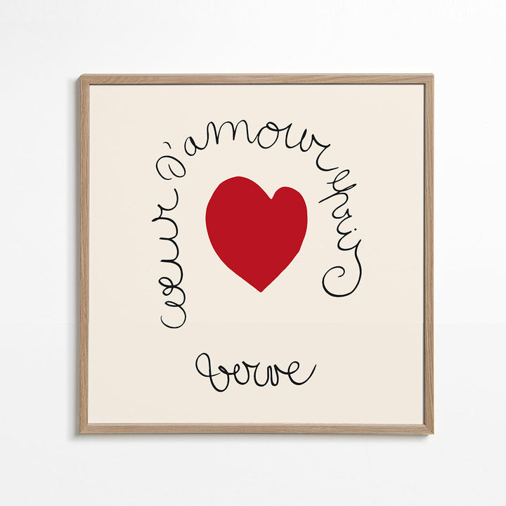 Lisslune | Henri Matisse "Heart of Love Enamored - Verve" Love print - Square