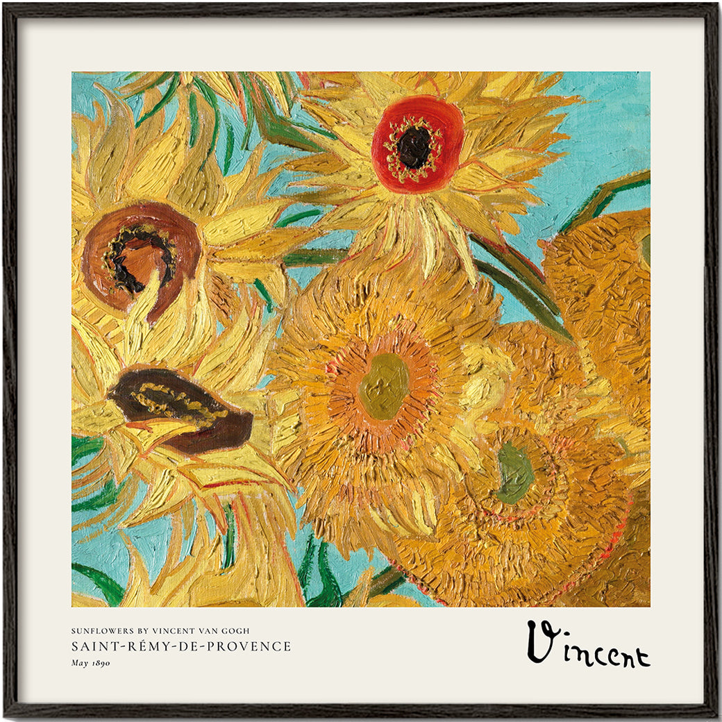 Lisslune | Sunflowers by Vincent van Gogh -Square