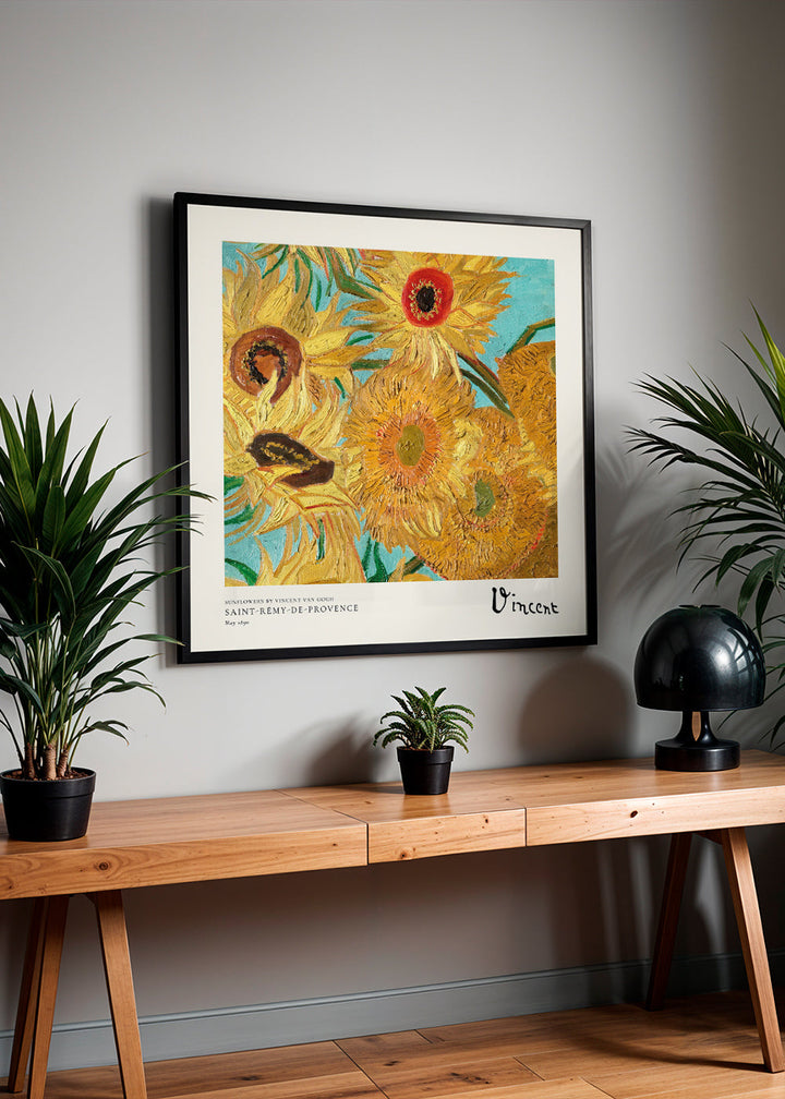 Lisslune | Sunflowers by Vincent van Gogh -Square