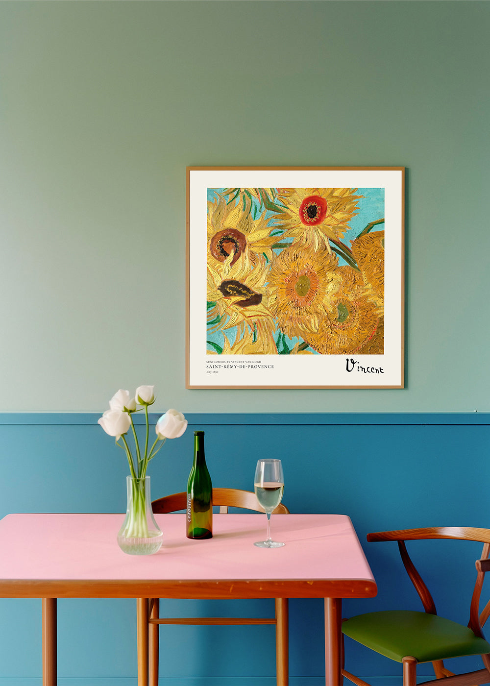 Lisslune | Sunflowers by Vincent van Gogh -Square