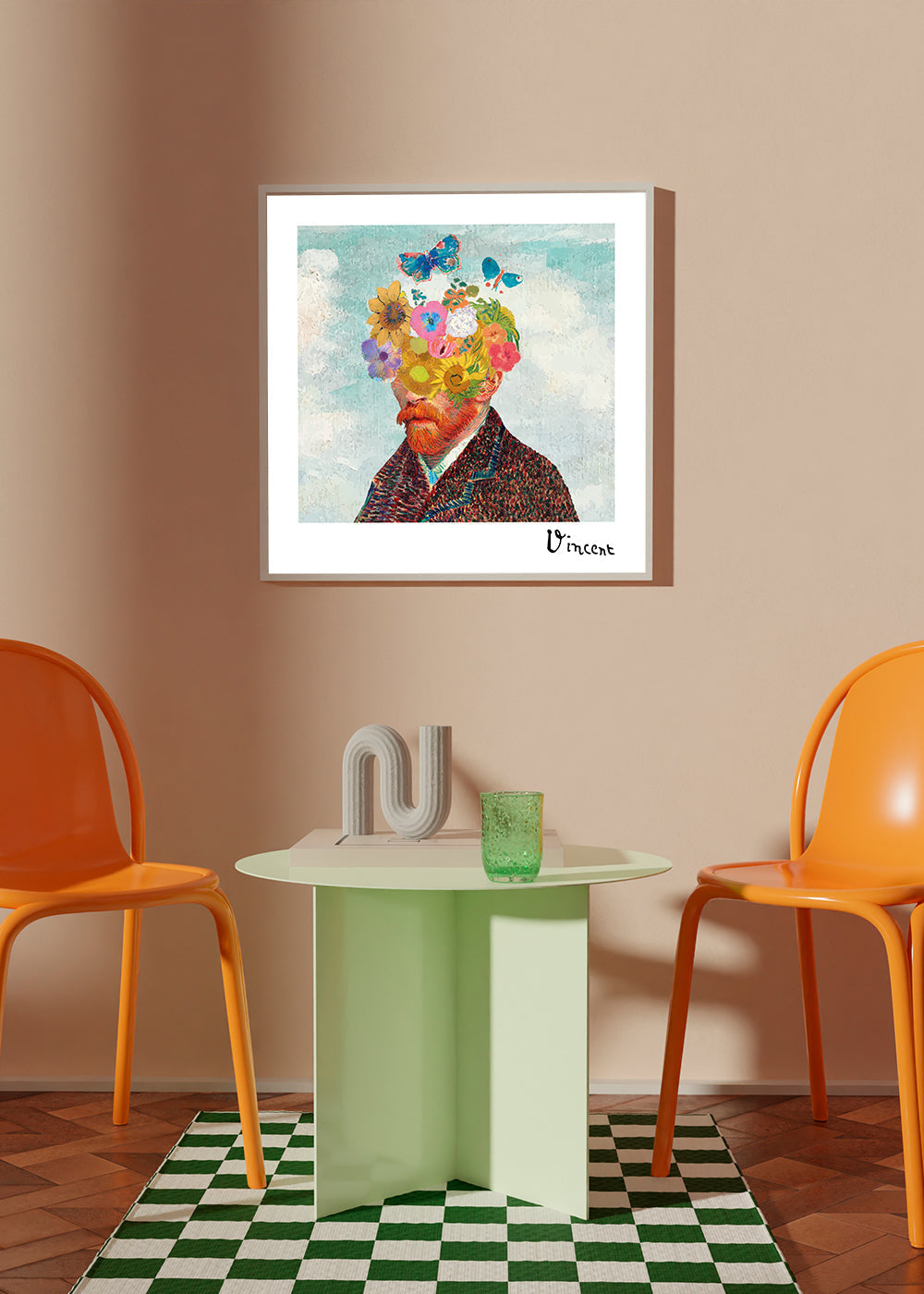 Lisslune | Vincent van Gogh inspired self-portrait & remixed flowers - Square