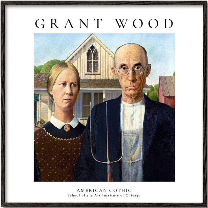 Lisslune | American Gothic by Grant Wood - Square