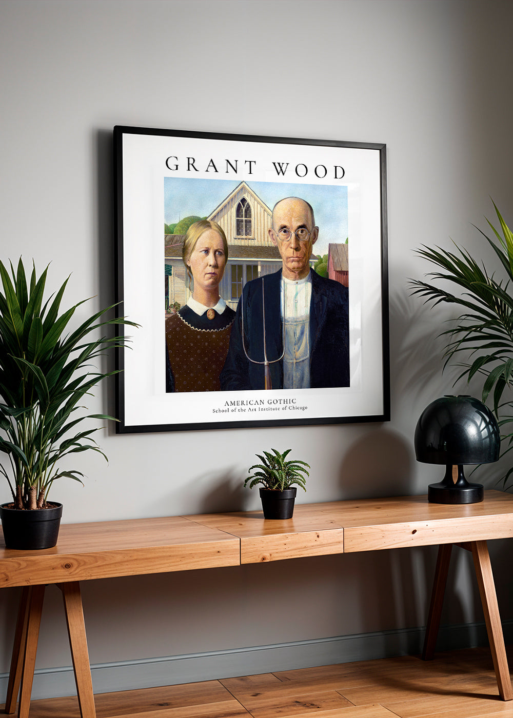 Lisslune | American Gothic by Grant Wood - Square
