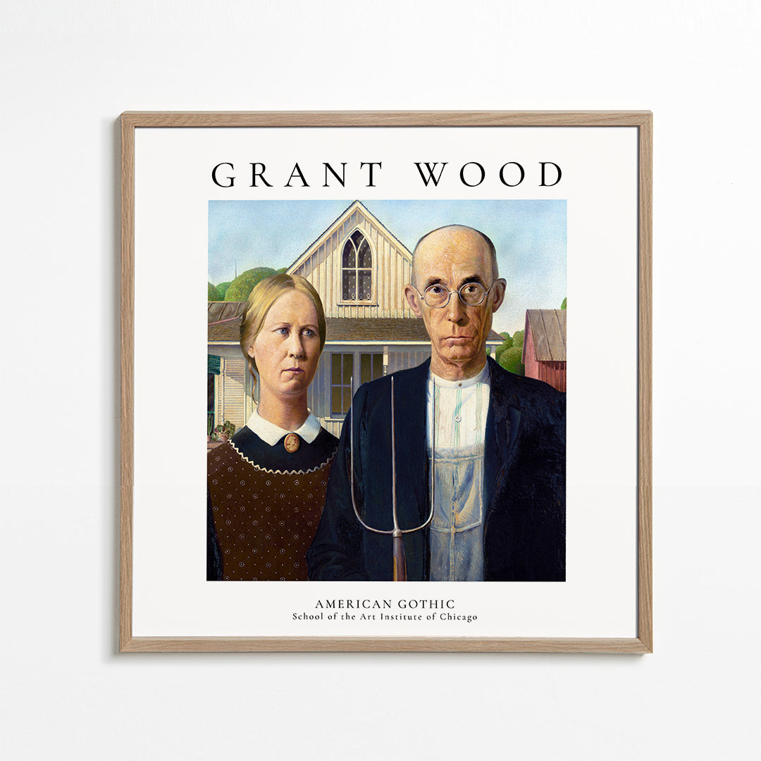 Lisslune | American Gothic by Grant Wood - Square