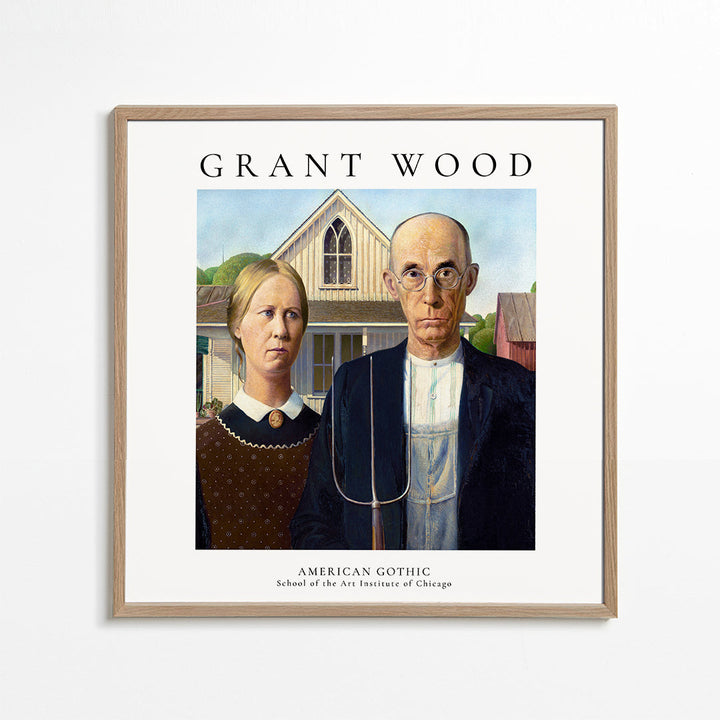 Lisslune | American Gothic by Grant Wood - Square