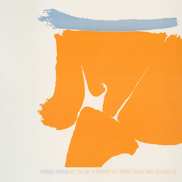 Lisslune | Friedel Dzubas (1960) Vintage poster from Robert Elkon Gallery - Square