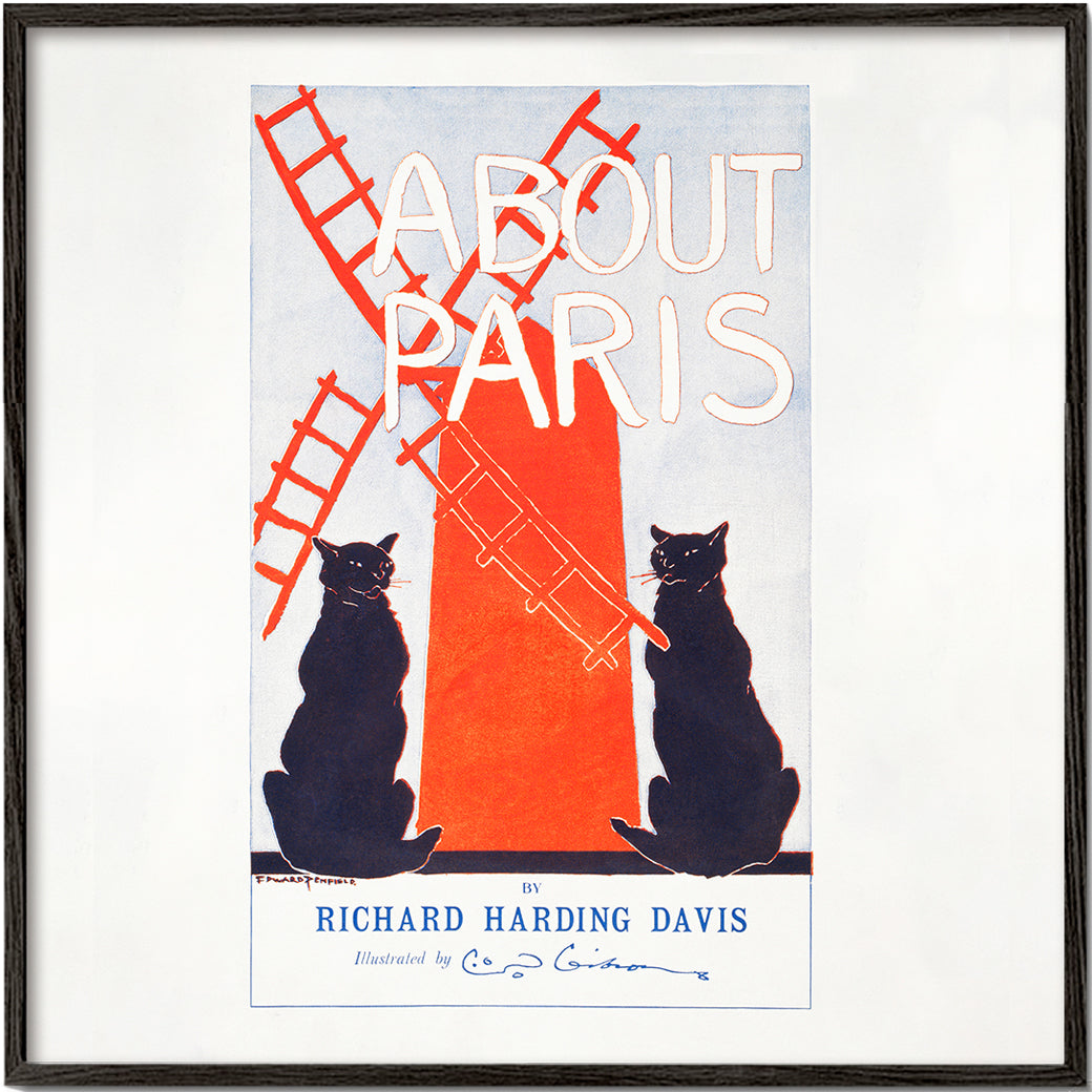 Lisslune | About Paris Vintage poster by Edward Penfield - Square