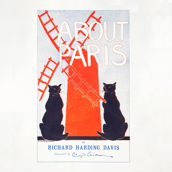 Lisslune | About Paris Vintage poster by Edward Penfield - Square
