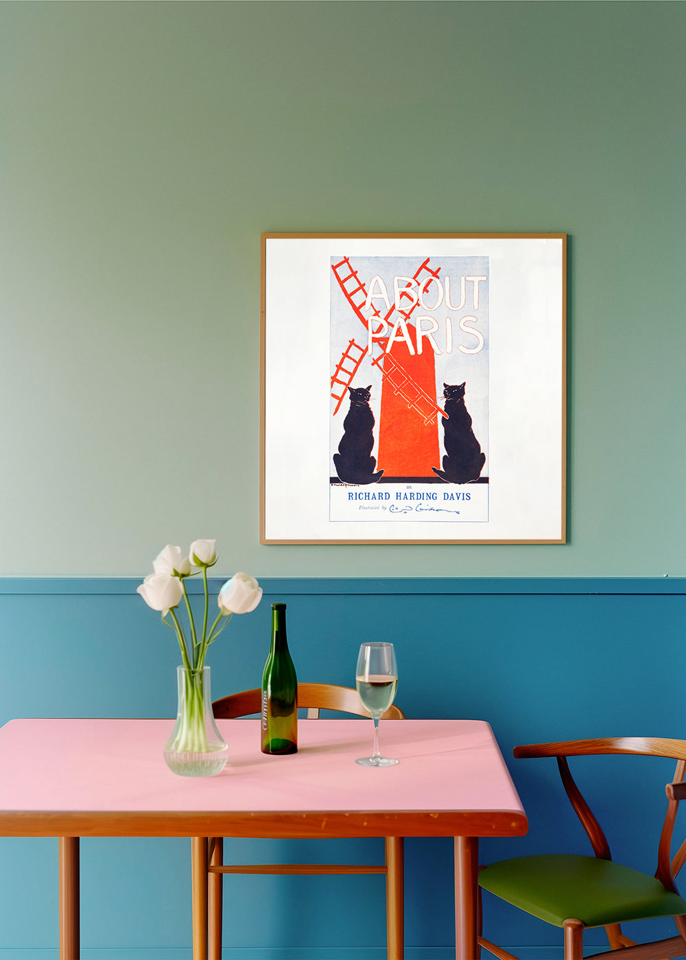 Lisslune | About Paris Vintage poster by Edward Penfield - Square