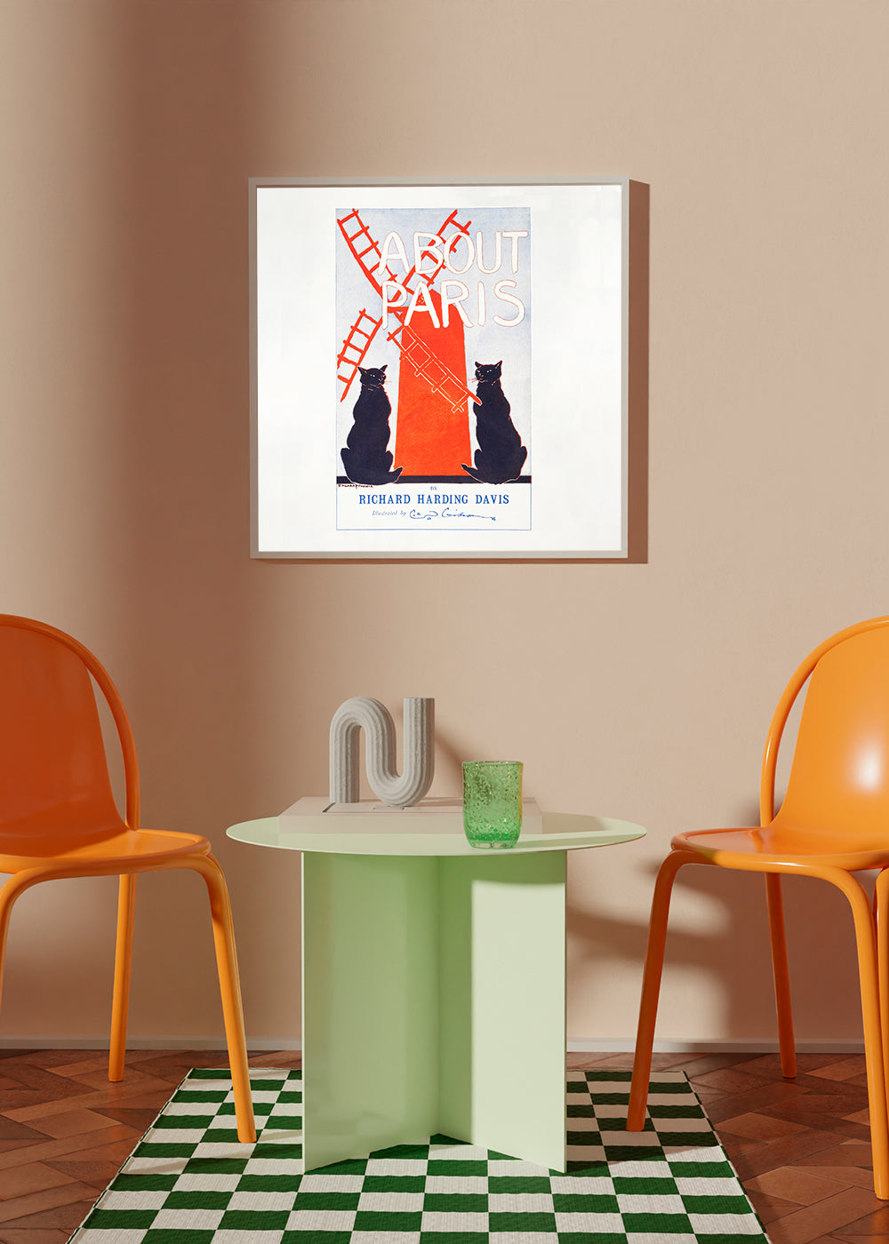 Lisslune | About Paris Vintage poster by Edward Penfield - Square
