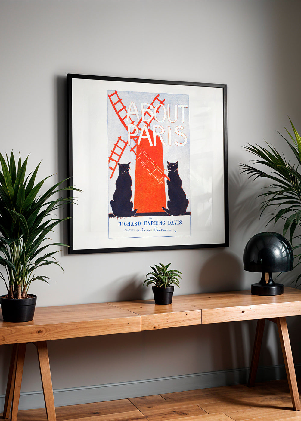 Lisslune | About Paris Vintage poster by Edward Penfield - Square