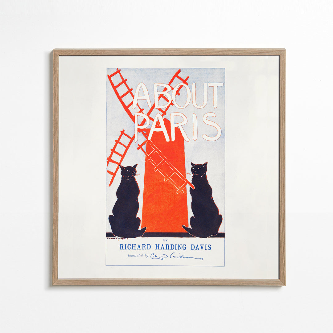 Lisslune | About Paris Vintage poster by Edward Penfield - Square