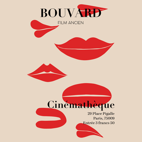 Lisslune | Bouvard Cinémathèque 1969 Movie Poster - Square