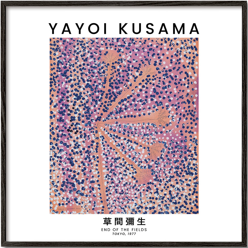 Lisslune | Yayoi Kusama End of the Fields Exhibition Poster - Square