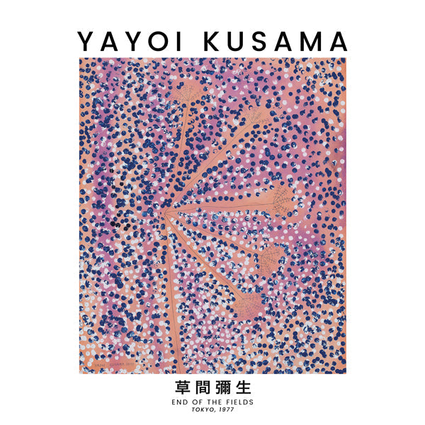 Lisslune | Yayoi Kusama End of the Fields Exhibition Poster - Square