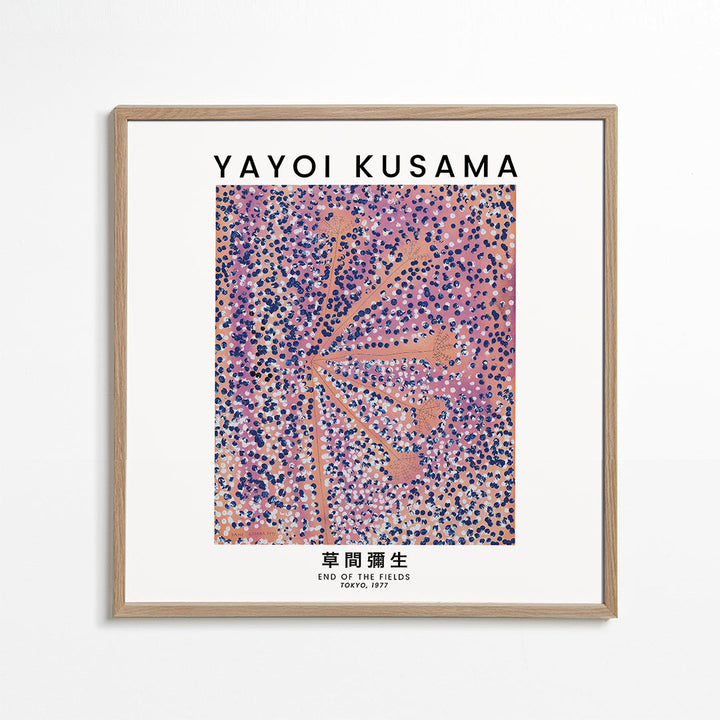 Lisslune | Yayoi Kusama End of the Fields Exhibition Poster - Square