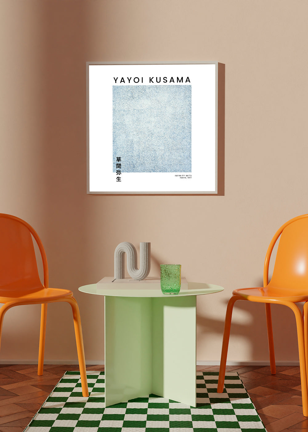 Lisslune | Yayoi Kusama Infinity Nets Exhibition Poster - Square