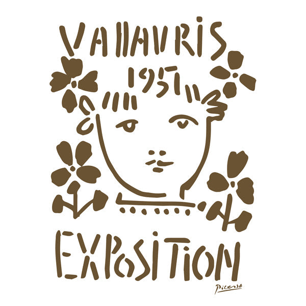 Lisslune | PIcasso Vallauris 1951 Exhibition Poster - Square