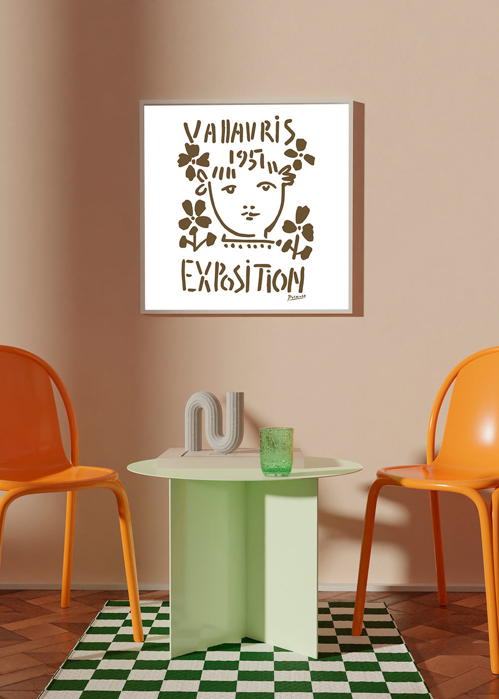 Lisslune | PIcasso Vallauris 1951 Exhibition Poster - Square