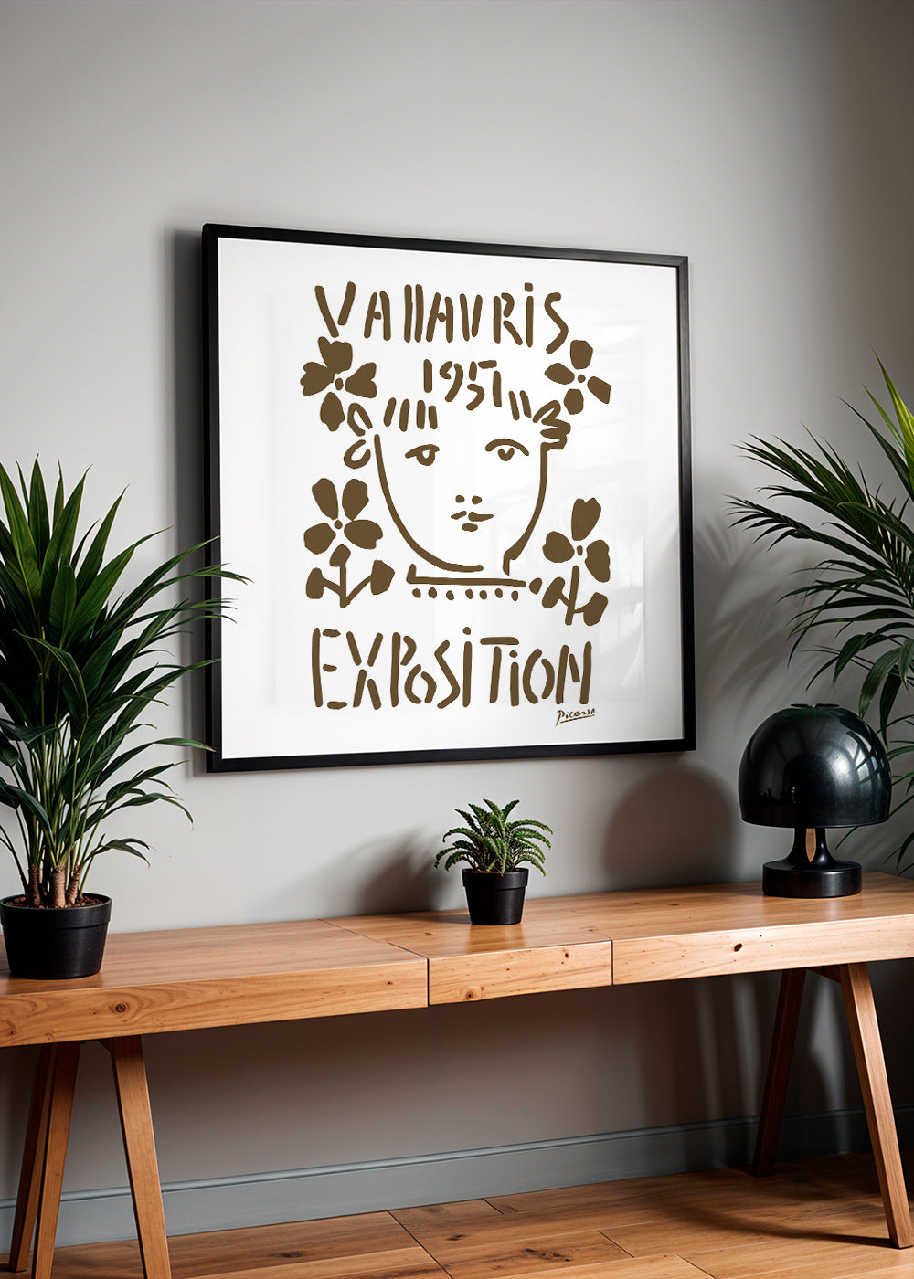 Lisslune | PIcasso Vallauris 1951 Exhibition Poster - Square