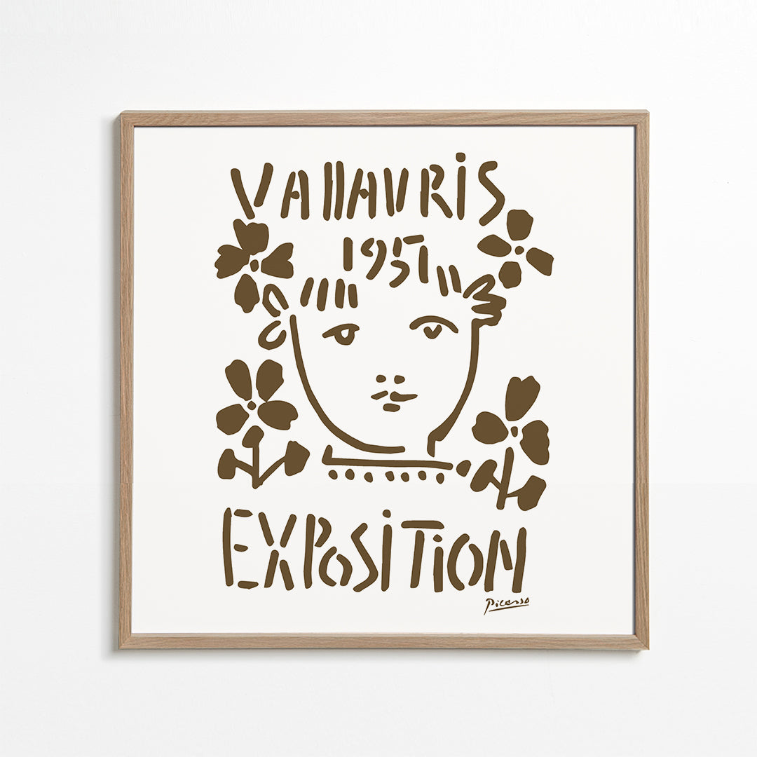 Lisslune | PIcasso Vallauris 1951 Exhibition Poster - Square
