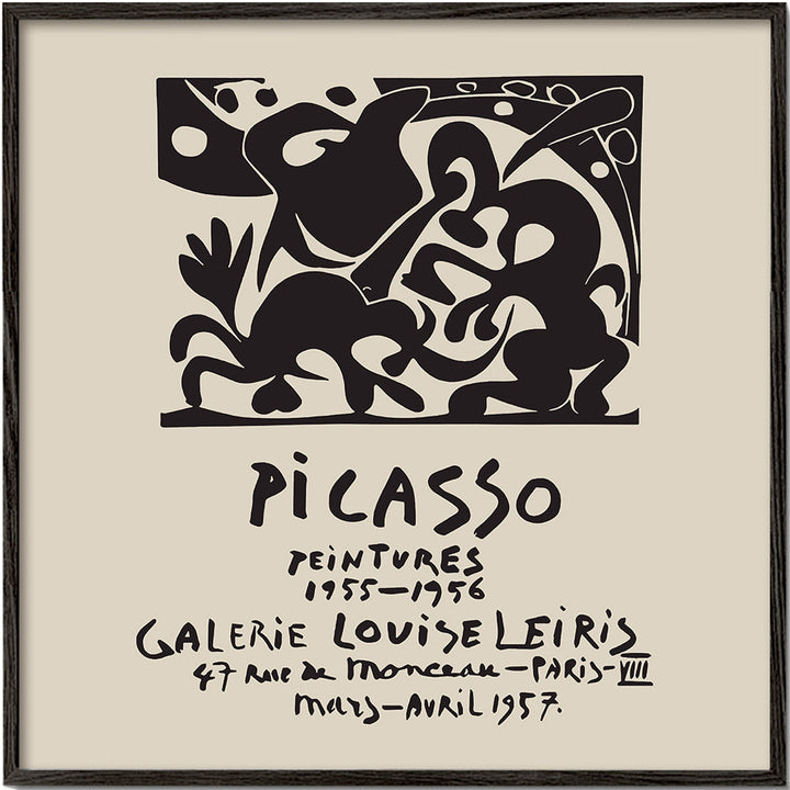 Lisslune | PABLO PICASSO Gallery Louise Leiris Print Poster - Square