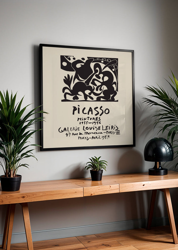Lisslune | PABLO PICASSO Gallery Louise Leiris Print Poster - Square