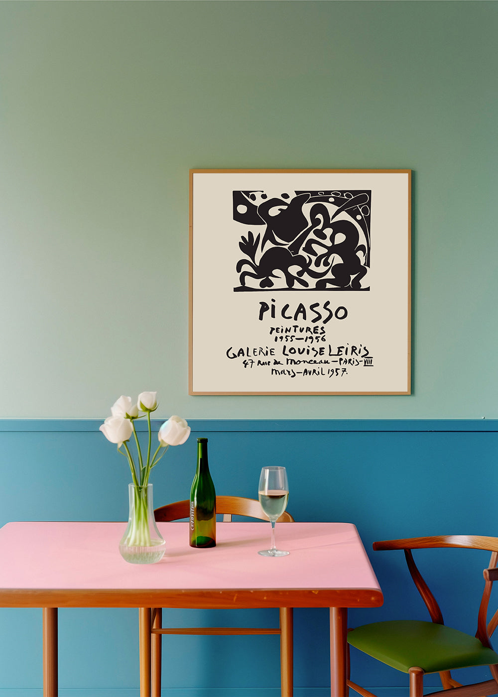 Lisslune | PABLO PICASSO Gallery Louise Leiris Print Poster - Square