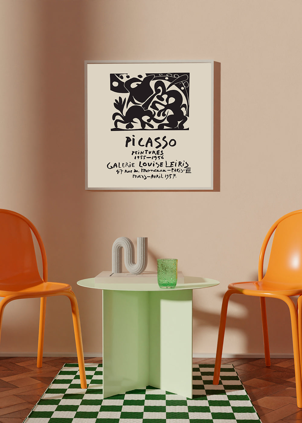 Lisslune | PABLO PICASSO Gallery Louise Leiris Print Poster - Square