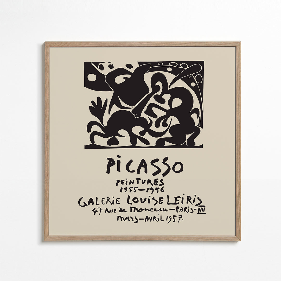 Lisslune | PABLO PICASSO Gallery Louise Leiris Print Poster - Square