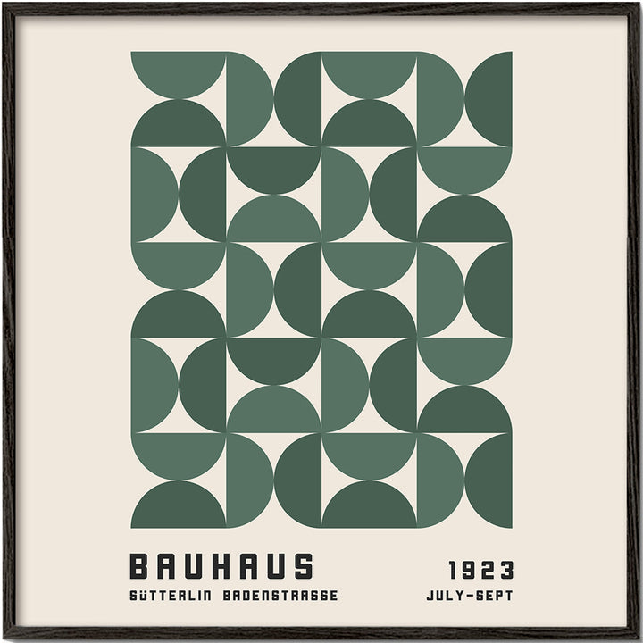 Lisslune | Bauhaus Green Exhibition Poster - Square